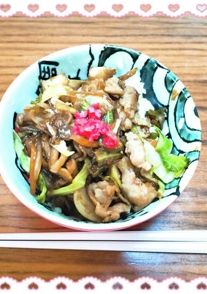 野菜たっぷり豚丼-レシピのメイン写真