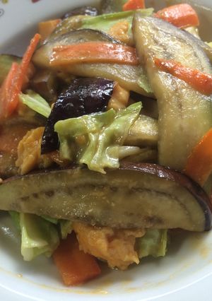 ご飯に合う!野菜と卵の味噌バター炒め-レシピのメイン写真