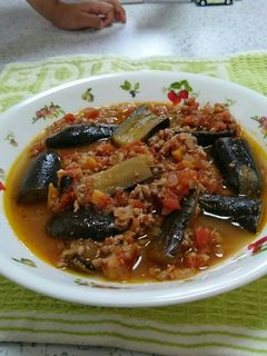 夏野菜たっぷりなすとひき肉の新鮮トマト煮-レシピのメイン写真