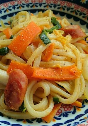 甘辛♡味噌焼きうどん-レシピのメイン写真