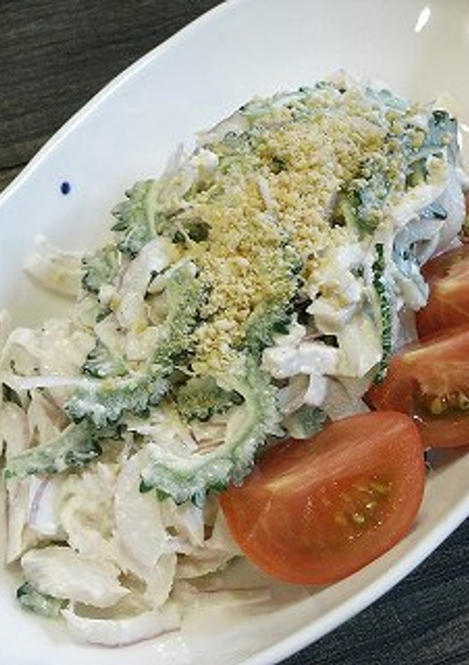 ゴーヤと鶏の酒蒸しのサラダ-レシピのメイン写真