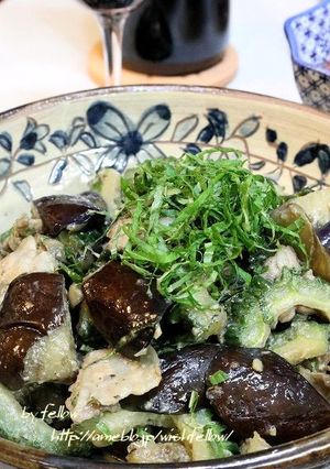 ゴーヤのしぎ茄子-レシピのメイン写真