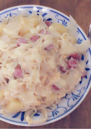 クリームパスタ2-レシピのメイン写真