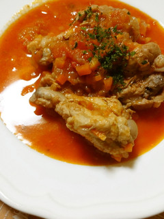 鶏手羽元のトマト赤ワイン煮-レシピのメイン写真