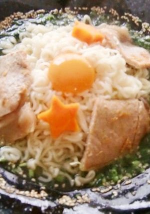 モロヘイヤ入り、★七夕★夏皿ラーメン-レシピのメイン写真