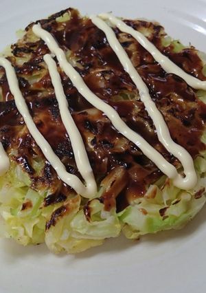 簡単・ヘルシー！材料３つでキャベツ焼き♪-レシピのメイン写真