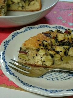 簡単しっとり♡黒ごまとさつまいものケーキ-レシピのメイン写真