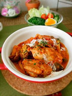 簡単豪華なチキンのトマト煮込み☆-レシピのメイン写真