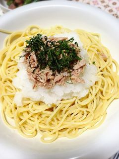 簡単茹でたら乗せるだけ☆ツナおろしパスタ-レシピのメイン写真