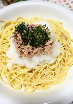 簡単茹でたら乗せるだけ☆ツナおろしパスタ-レシピのメイン写真