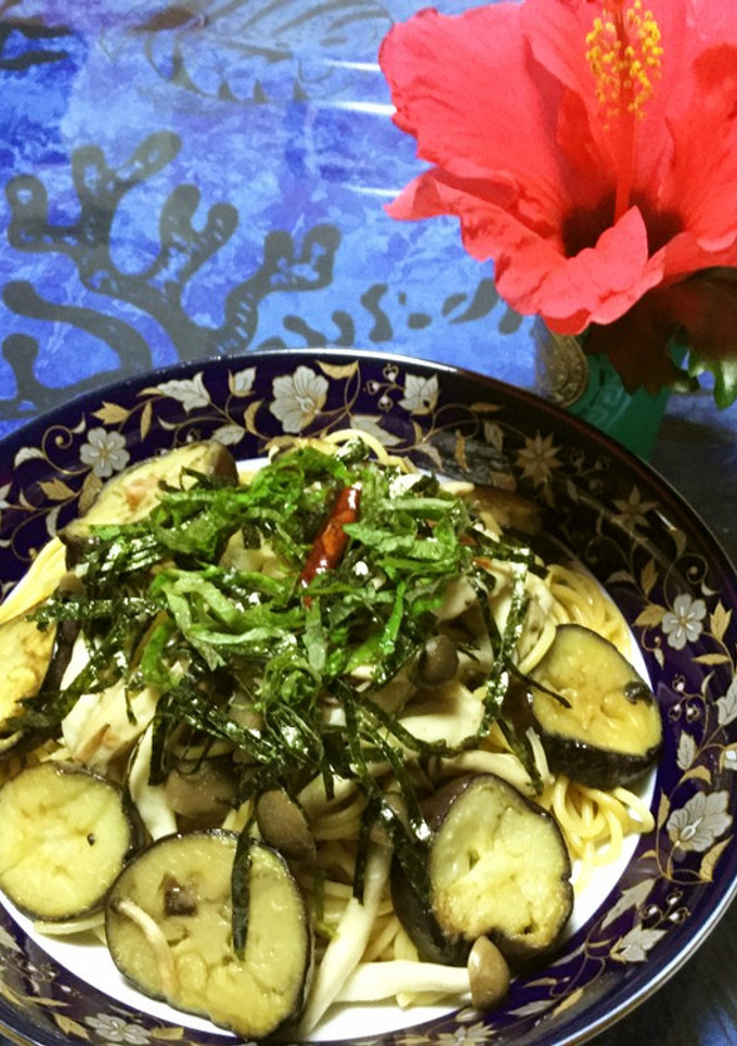 ☆茄子としめじとベーコンの和風パスタ☆-レシピのメイン写真