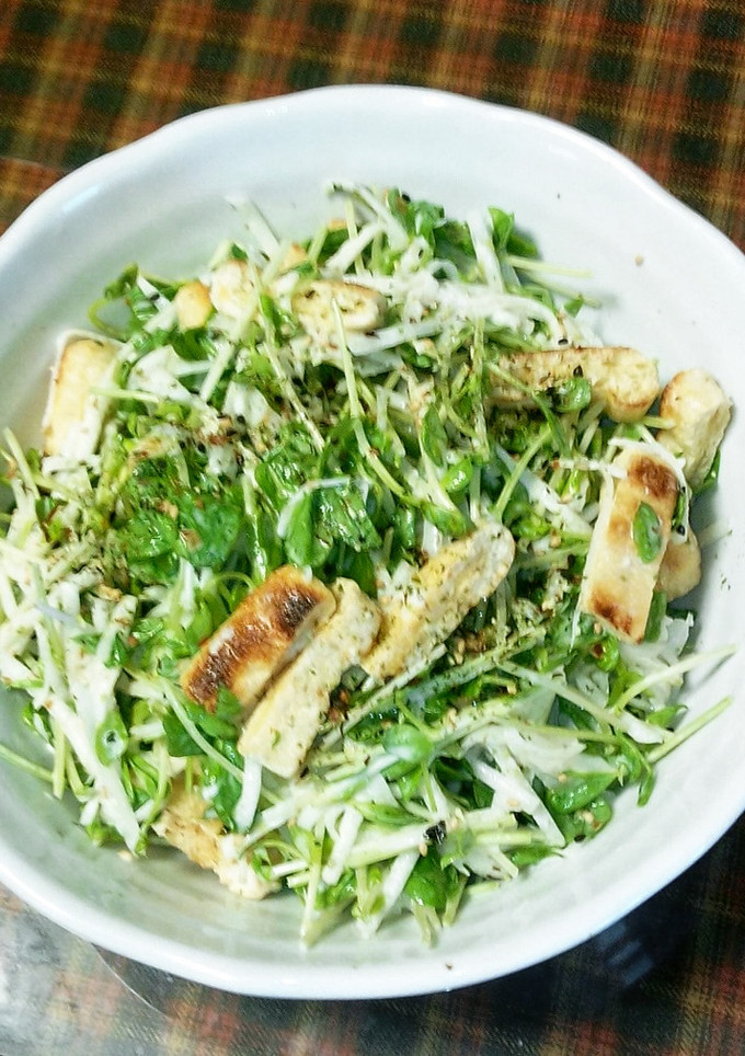 豆苗と大根のわさびマヨサラダ-レシピのメイン写真