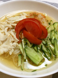 冷やしそうめんby茹で鶏のスープ-レシピのメイン写真