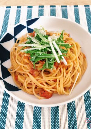 にんにくが効いたトマトソースのパスタ-レシピのメイン写真