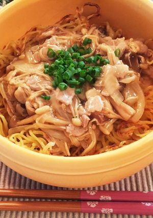 キノコたっぷり♪ あんかけ焼きそば-レシピのメイン写真