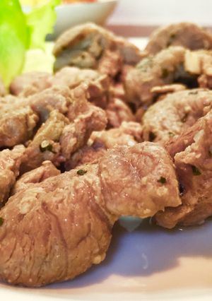 レンジでジューシー♡ラム肉のステーキ☆*-レシピのメイン写真