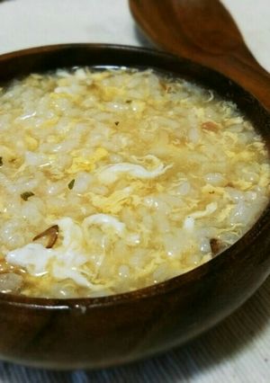 スープの素と炊飯器☆簡単たまご雑炊-レシピのメイン写真
