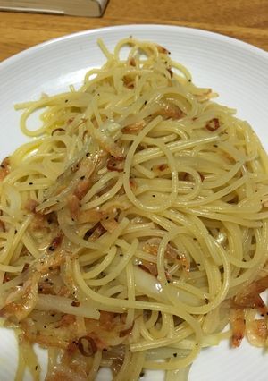 桜エビと玉ねぎのパスタ-レシピのメイン写真