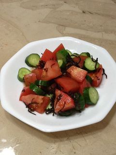 きゅうり・トマトと塩昆布のサラダ-レシピのメイン写真