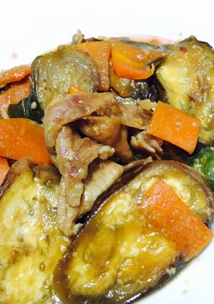 ナスと豚の味噌炒め-レシピのメイン写真