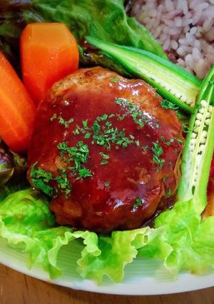 科学料理で✧絶品ハンバーグ＆ソース♪-レシピのメイン写真