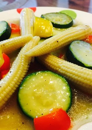 ズッキーニとパプリカの中華風炒め〜夏野菜-レシピのメイン写真