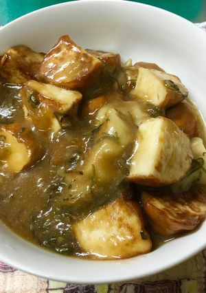 魚河岸あげと餃子で辛くない麻婆風-レシピのメイン写真