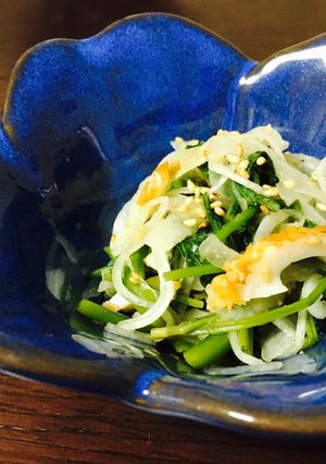あと一品に☆空心菜とちくわのサラダ-レシピのメイン写真
