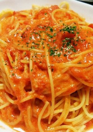 チーズのトマトクリームパスタ-レシピのメイン写真