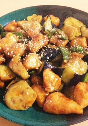 かじむー亭の中華風なすみそ炒め-レシピのメイン写真