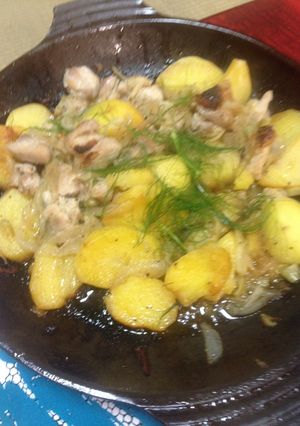 フェンネルと鶏モモ肉塩麹焼き-レシピのメイン写真