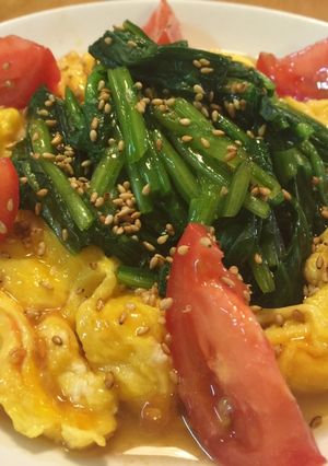 簡単♪美味しい♪ほうれん草と卵のサラダ-レシピのメイン写真