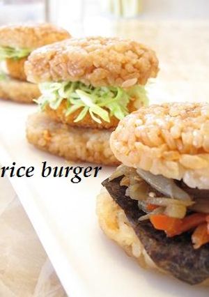 焼きおにぎりで「あの」ライスバーガー！-レシピのメイン写真
