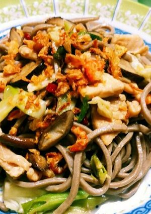 ペペ蕎麦～アンチョビ風味～-レシピのメイン写真