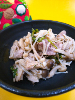 豚肉としめじのごまダレ和え-レシピのメイン写真