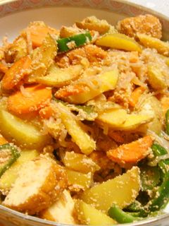 魚河岸あげ®明太子しらたき野菜炒め-レシピのメイン写真