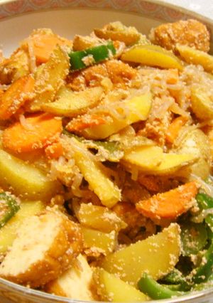 魚河岸あげ®明太子しらたき野菜炒め-レシピのメイン写真