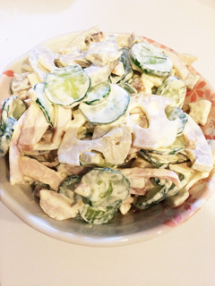 コストコチキンを使った★レンコンサラダ-レシピのメイン写真