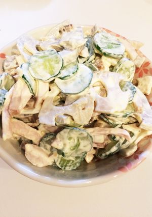 コストコチキンを使った★レンコンサラダ-レシピのメイン写真