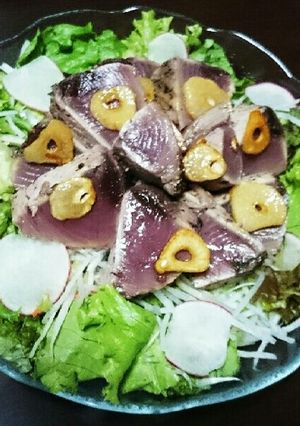 生鰹のガーリックステーキ-レシピのメイン写真