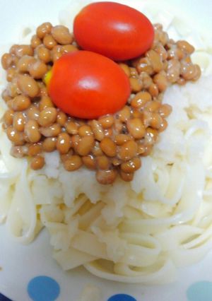 きしめん納豆ぶっかけ-レシピのメイン写真