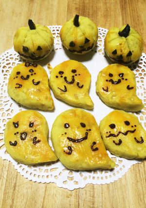 簡単◎ハロウィンおばけスイートポテト♪-レシピのメイン写真