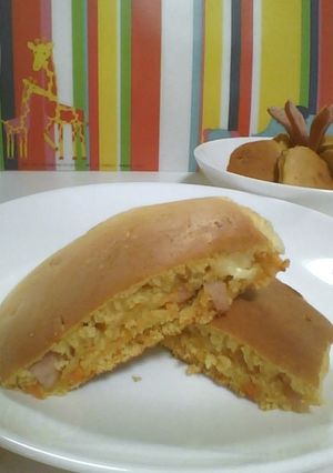 ごろっとチーズ&ウインナー人参パンケーキ-レシピのメイン写真