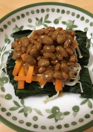 ほうれん草の納豆サラダ-レシピのメイン写真