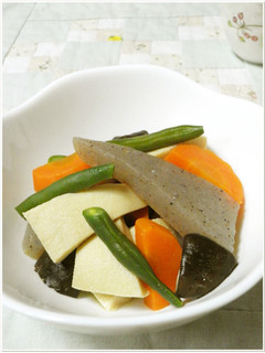 高野豆腐とこんにゃくの煮物♪-レシピのメイン写真
