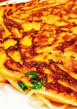 余ったそうめんで！簡単お好み焼き風〜-レシピのメイン写真