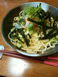 塩辛とおろしのさっぱりパスタ-レシピのメイン写真