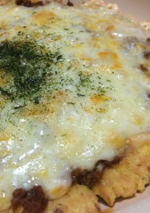 生おからでピザ風？お好み焼き風♡糖質制限-レシピのメイン写真
