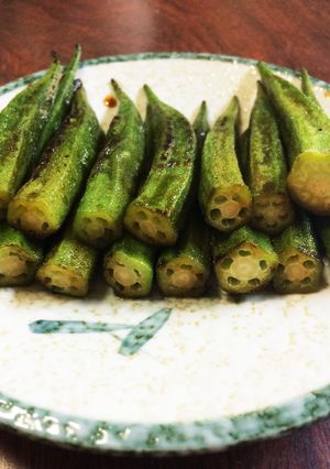 簡単うまうまオクラのポン酢焼き(^_^)-レシピのメイン写真
