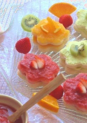★パーティー料理♪フラワーサンド①★-レシピのメイン写真